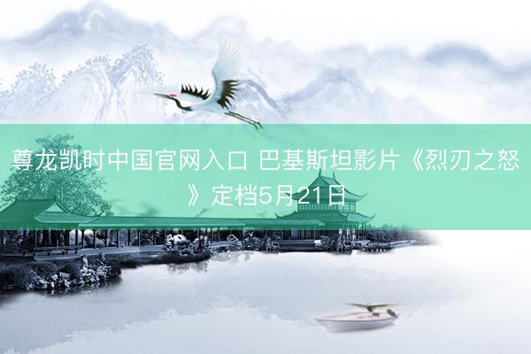 尊龙凯时中国官网入口 巴基斯坦影片《烈刃之怒》定档5月21日