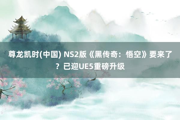尊龙凯时(中国) NS2版《黑传奇：悟空》要来了？已迎UE5重磅升级